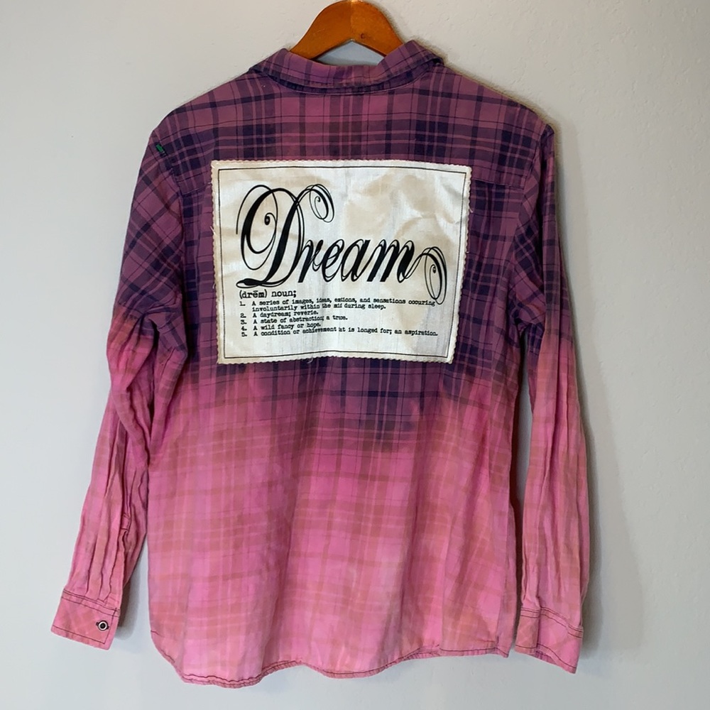 Natural Reflections bleached ombré plaid